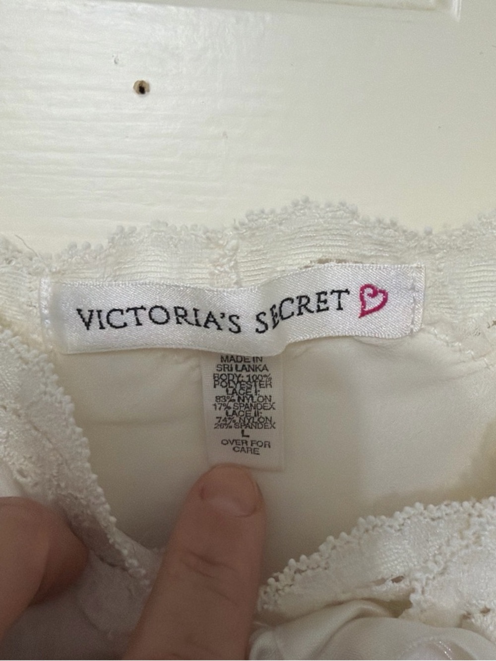 Victoria's Secret Cream Lace-Trim Camisole - Picture 4 of 4